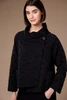 W26132 TEXTURED CROSS OVER JACKET GREY