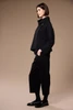 W26132 TEXTURED CROSS OVER JACKET GREY