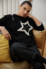 W26199 STAR TOP BLACK/ECRU