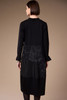 W26501 JACQUARD APPLIQUE DRESS BLACK