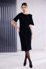 KATE COOPER KCAW26102 Shawl Neckline Dress With Short Sleeve