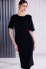 KATE COOPER KCAW26102 Shawl Neckline Dress With Short Sleeve