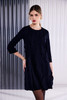 KATE COOPER KCAW26135 Round Neck Dress With Scallop Frill At Front