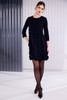 KATE COOPER KCAW26135 Round Neck Dress With Scallop Frill At Front