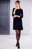 KATE COOPER KCAW26135 Round Neck Dress With Scallop Frill At Front