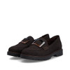 Rieker 45553-25 Nougat comfort shoe with adjustable strap and lightweight comfort sole.