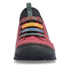 Rieker 57550-33 Multi-coloured fashion trainer featuring vibrant red, yellow and blue accents with chunky comfort sole.