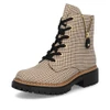 Rieker 72617-60 – Women's Houndstooth Lace-Up Boots