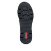 Rieker N6314-25 Nougat comfort trainer with metallic accents, chunky white sole and zip/lace combination.