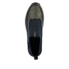 Rieker N6352-91 Black and grey wedge ankle boot with mixed materials, side zip and comfort sole.