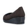 Rieker L5362-25 Nougat leather comfort slip-on shoe with cushioned footbed and everyday styling