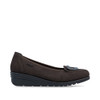 Rieker L5362-25 Nougat leather comfort slip-on shoe with cushioned footbed and everyday styling