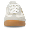 Rieker W4000-81 Retro-inspired ladies trainer in off-white with gold accents and contrasting sole. Casual everyday fashion trainer.