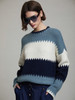 Skatie S23K54SPT Intarsia stripes sweater