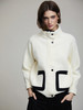 Skatie S208J01IVY Bicolor knit bomber jacket