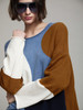 Skatie S53K23SPT Sweater with semicircle intarsia