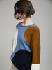 Skatie S53K23SPT Sweater with semicircle intarsia