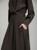 Skatie S102F04MOL Midi skirt with covered buttons