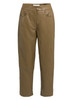 YAYA 01-309289 Faux leather carrot fit trousers
