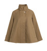 YAYA Long faux suede coat detachable collar