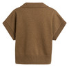 YAYA Knitted spencer collar short sleeves
