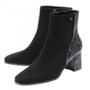 Lotus Women's Zelda Ankle Boot Black Microfibre