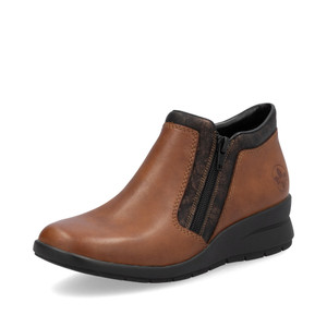 Rieker L4883-24 Flat Ankle Boot Tan Rieker L4883-24 Flat Ankle Boot Tan