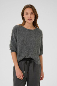 Kaffe 10510632 KAbetty Pullover Grey Melange Kaffe 10510632 KAbetty Pullover Grey Melange