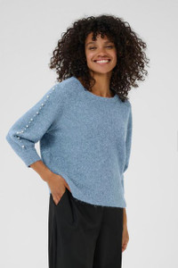Kaffe 10510632 KAbetty Pullover Windward Blue Kaffe 10510632 KAbetty Pullover Windward Blue