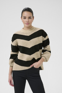 Kaffe 10509061 KAverana Knit Pullover Feather Gray M./ 108123 Kaffe 10509061 KAverana Knit Pullover Feather Gray M./ 108123