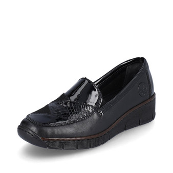 RIEKER 53785-00 Slip on shoe Black  Black