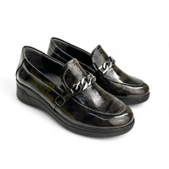 Suave Martha high wedge slip on Smoke