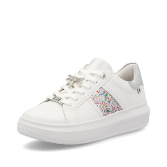Rieker W1202-83 Ladies shoes White combination