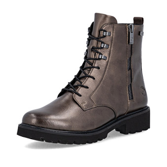 Remonte D8656-90 – Women's Metallic Combat Boots