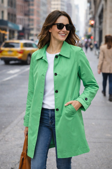PERUZZI S26140 MAC COAT GREEN
