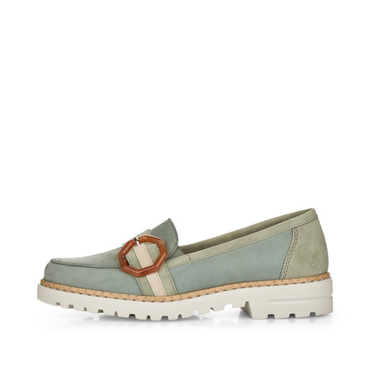 Rieker 54864-52 Flat Loafer Sage Green