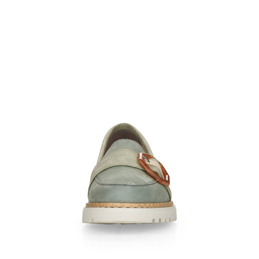 Rieker 54864-52 Flat Loafer Sage Green