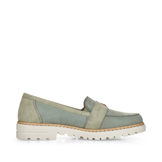 Rieker 54864-52 Flat Loafer Sage Green