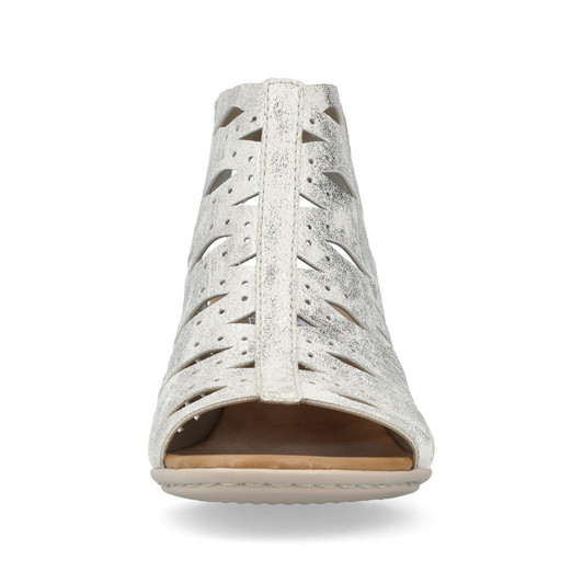 Rieker 64676-60 Block heel sandal with ankle strap