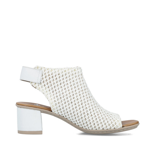 Rieker 64772-80 Block heel Sandal, peep toe