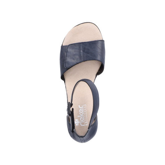 Rieker 64651-14 Block heel sandal with ankle strap