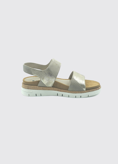 DUBARRY Jeri Gold Flat Sandal