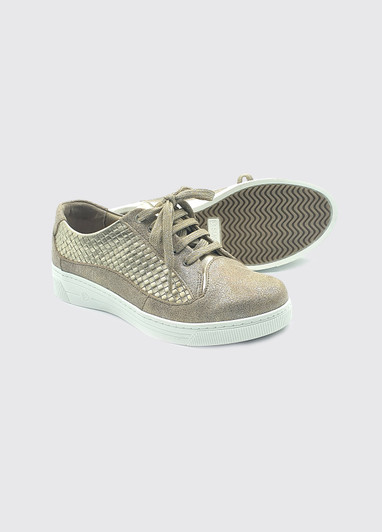 Suave Jolie Gold Wide Fitting Laced