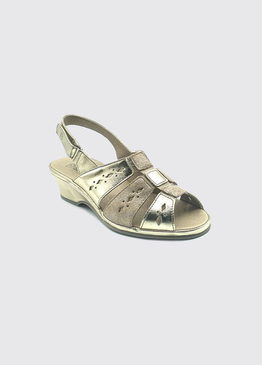 Suave Catania wedge sandal Gold