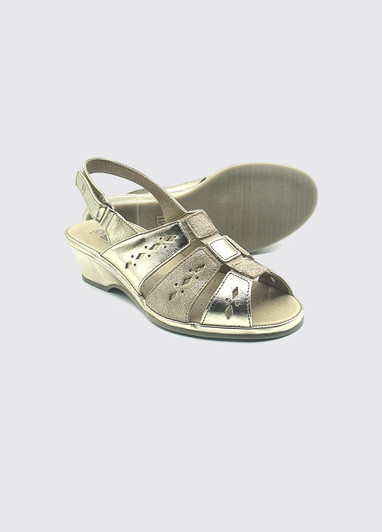 Suave Catania wedge sandal Gold