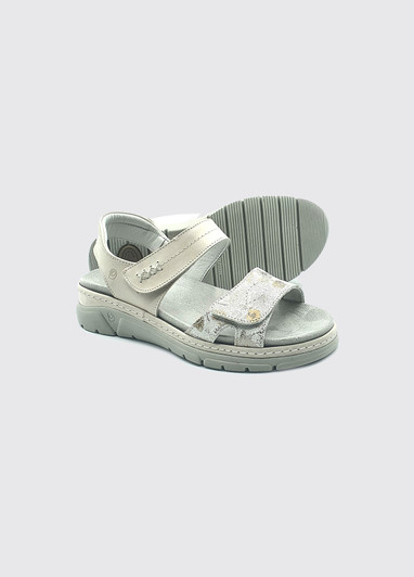 Suave Manila Wide Fitting flat sandal Cream