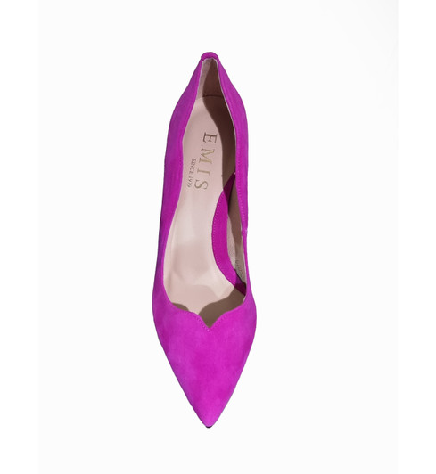 Emis 7053 High Heeled Court shoe Fuchia
