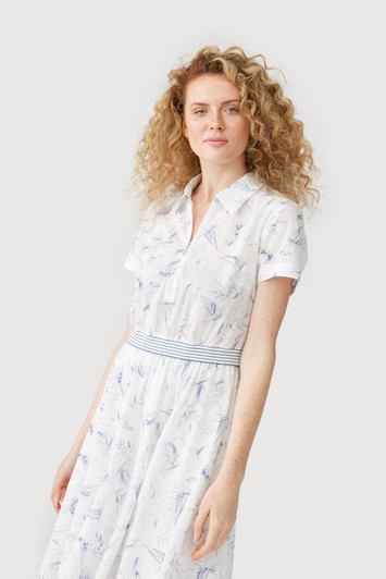 Feria Dress FL224-3 white/blue