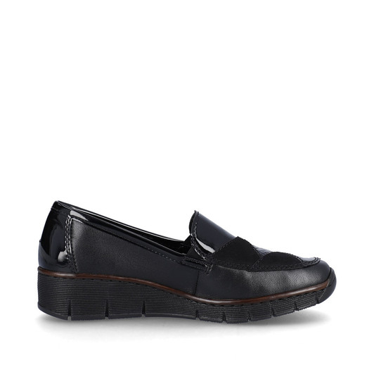 RIEKER 53785-00 Slip on shoe Black  Black