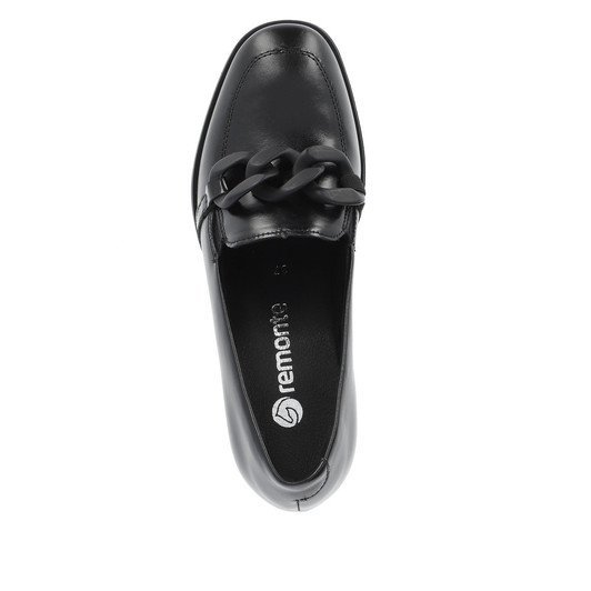 Remonte D0V00-01 Block Heel slip on Black Black color